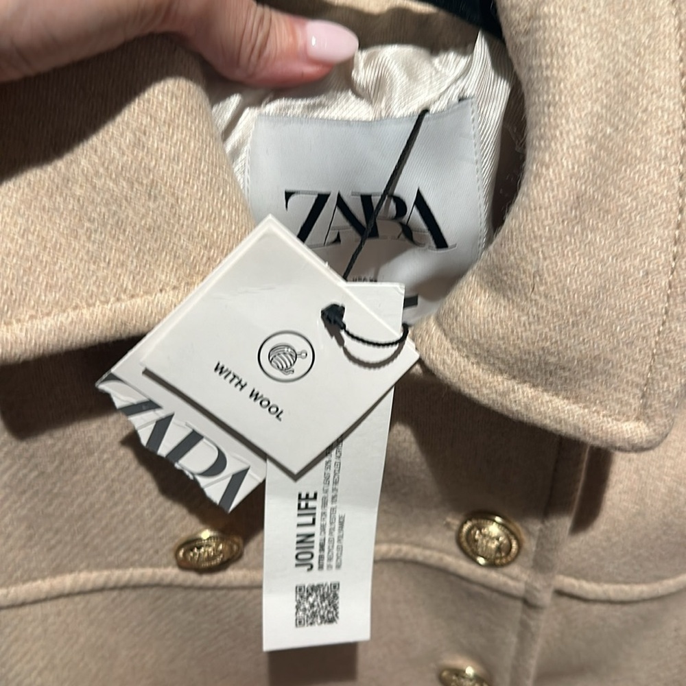 Beige Zara Coat​​​​​ - Picture 5 of 6